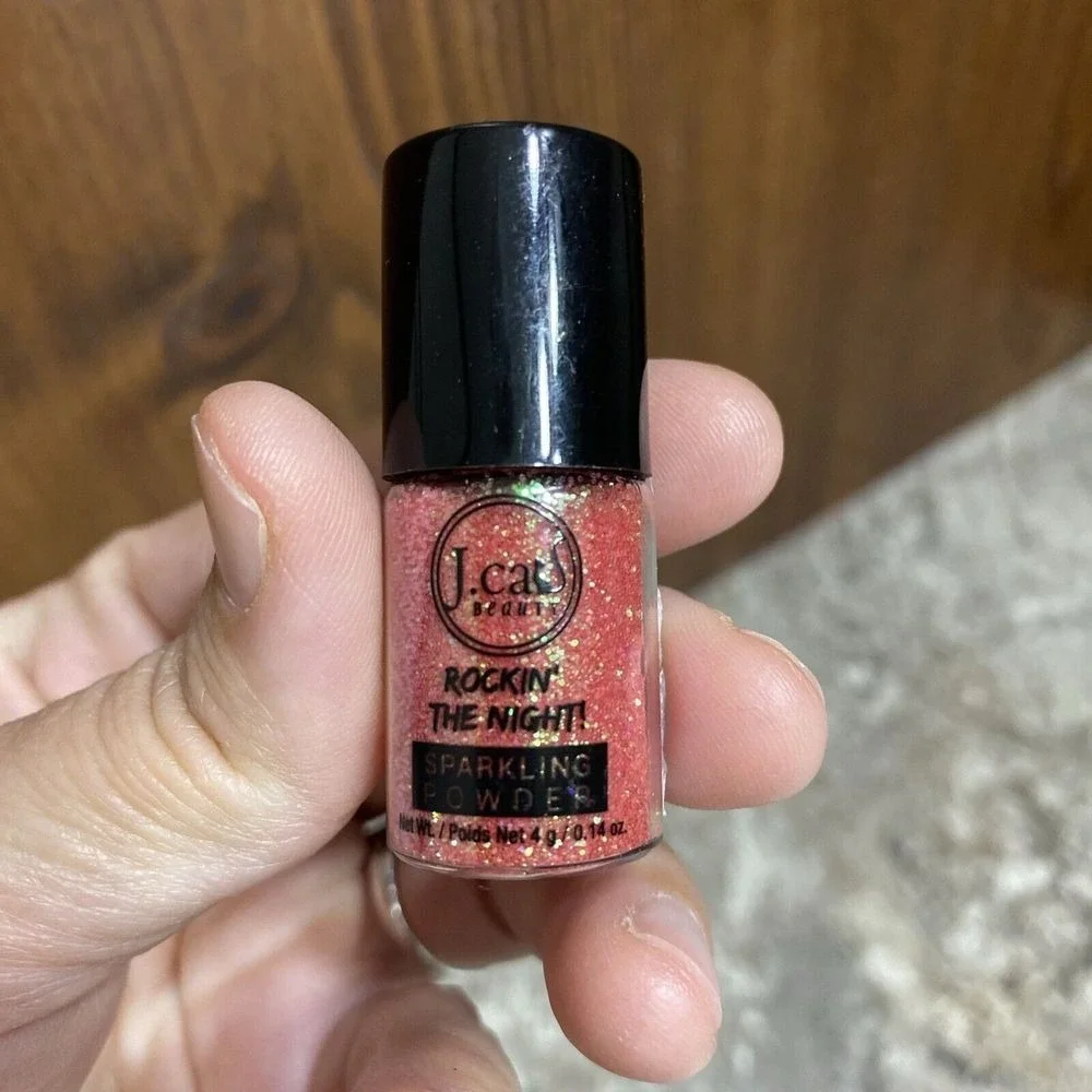 J. Cats Sparkling Powder Jcats Glitter Rockin' The Night SP207 Tangerine